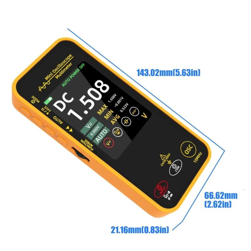 CEORPER Handheld Oscilloscope With 6000 Count Multimeter For Educational Laboratory