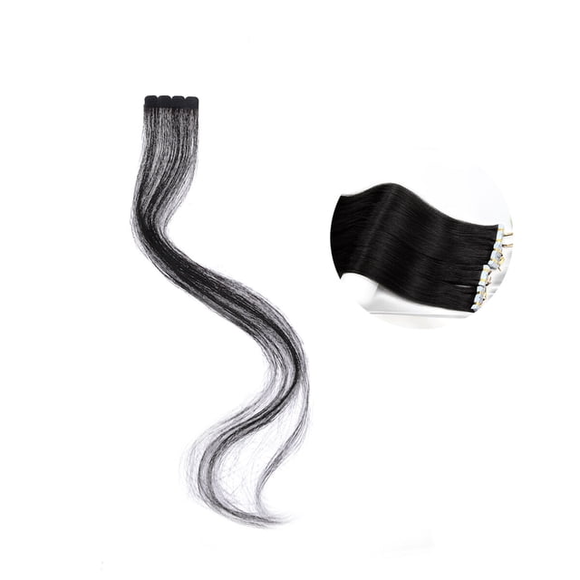 WEUVEB 1Pcs Perruque Extensions de Cheveux Humains Ruban Femmes Anniversaire 40 x 4 cm