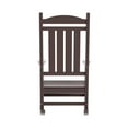 thumbnail image 6 of WestinTrends Malibu Outdoor Rocking Chair Set of 4, All Weather Poly Lumber Adirondack Rocker Chair with High Back, 350 Lbs Support Patio Rocking Chair for Porch Deck Garden Lawn, Dark Brown, 6 of 9