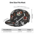 thumbnail image 4 of Zufioo Japanese Sushi Hashi Print Flat Brim Baseball Cap, Sun Protection, Sweat Absorption, Adjustable Sports Cap, Suitable for Men and Women in All Seasons, 4 of 7