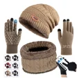thumbnail image 1 of 3en1 Gorro Bufanda Guantes Tejidos Unisex Invierno Para Frío, 1 of 7