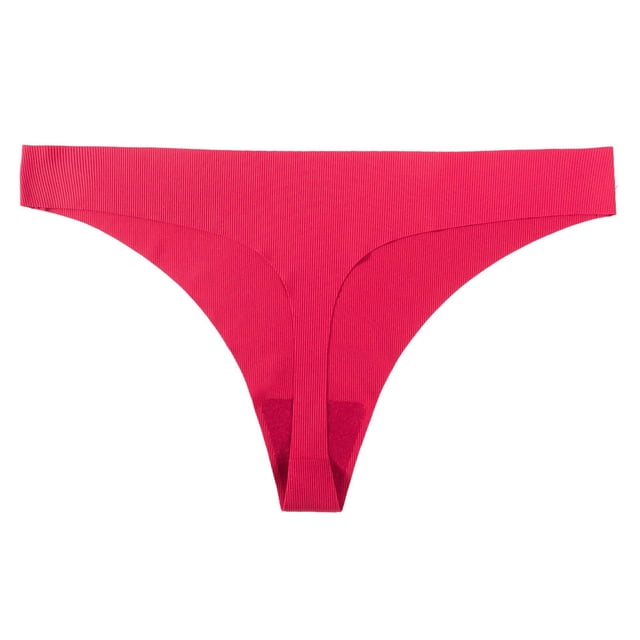WZXFASHION 1 Pce Lingerie Aguichant Imprimée pour Femmes Tentation Culottes Taille Basse sous-Vêtements Intimes Rouge P