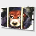thumbnail image 2 of Sad Dog in Animal Shelter - Abstract Canvas Art Print, 2 of 3