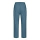 thumbnail image 4 of Pantalones largos para hombre, informales, con cintura elástica, bolsillos, de algodón y lino, de poliéster, 4 of 5