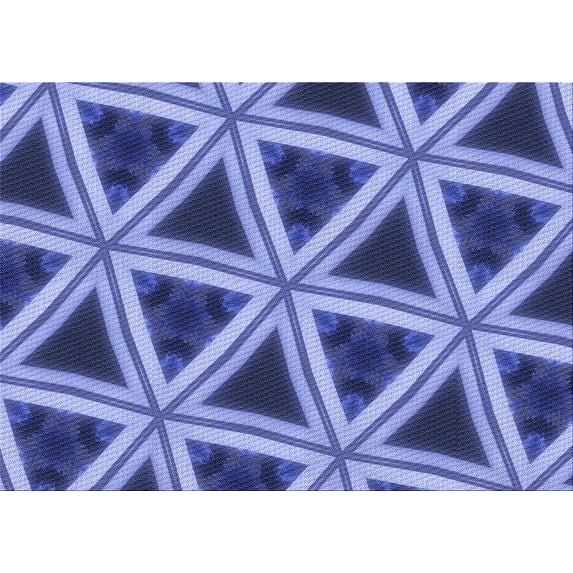Ahgly Company Machine Washable Indoor Rectangle Transitional Denim Blue Area Rugs, 2' x 4'
