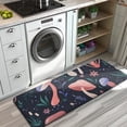 thumbnail image 3 of Colorful Mushroom Flower Dark Pattern Kitchen Rug Mat,Kitchen Runner Rugs Non Skid Washable,Decorative Kitchen Floor Mats for Kitchen,Sink,Laundry,17"x47.2", 3 of 7