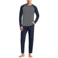 thumbnail image 1 of Men's Loungewear Soft Pajama Set Two Piece Comfortable Home Attire Relaxing Sleepwear Suitable for All Seasons Stylish Sleep Set, 1 of 5
