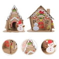 thumbnail image 3 of 2 Sets Christmas DIY Cottage Creative Gift Xmas Cardboard Small House for Kids Playing, 3 of 9