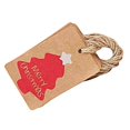 thumbnail image 4 of pitrice 100PCS/Set Kraft Paper Christmas Crafts Gift Tags Price Tag Hanging Deco 2, 4 of 7