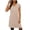 Khaki, variant on XUNKUSGA Dresses for Women Soild Color V Neck Cap Sleeve Side Split Womens Sundresses Loose Casual A Line Dresses Soft Cotton Summer Dresses for Beach,Blue,S