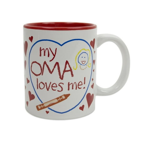 

Oktoberfest Haus Gift for Oma s Grandchildren Mug My Oma Loves Me | 12 oz