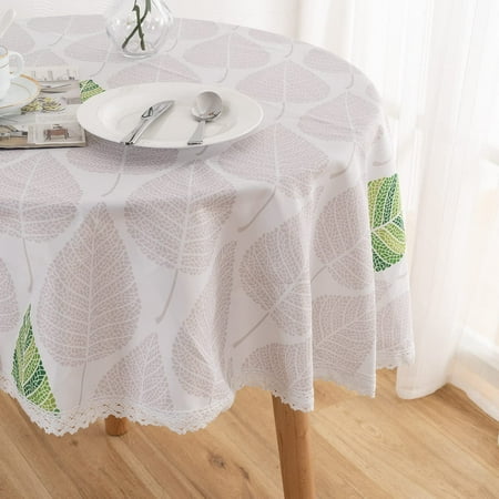 

Table Cloth Washable Water Resistance Oil-Proof Rectangle Fabric Tabletop for Outdoor and Indoor Leaf 59§ç59 inch