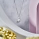 thumbnail image 2 of Collar con Colgante Deslizante Moissanita 2 TCW Oro Blanco 18 K JeenMata, 2 of 5