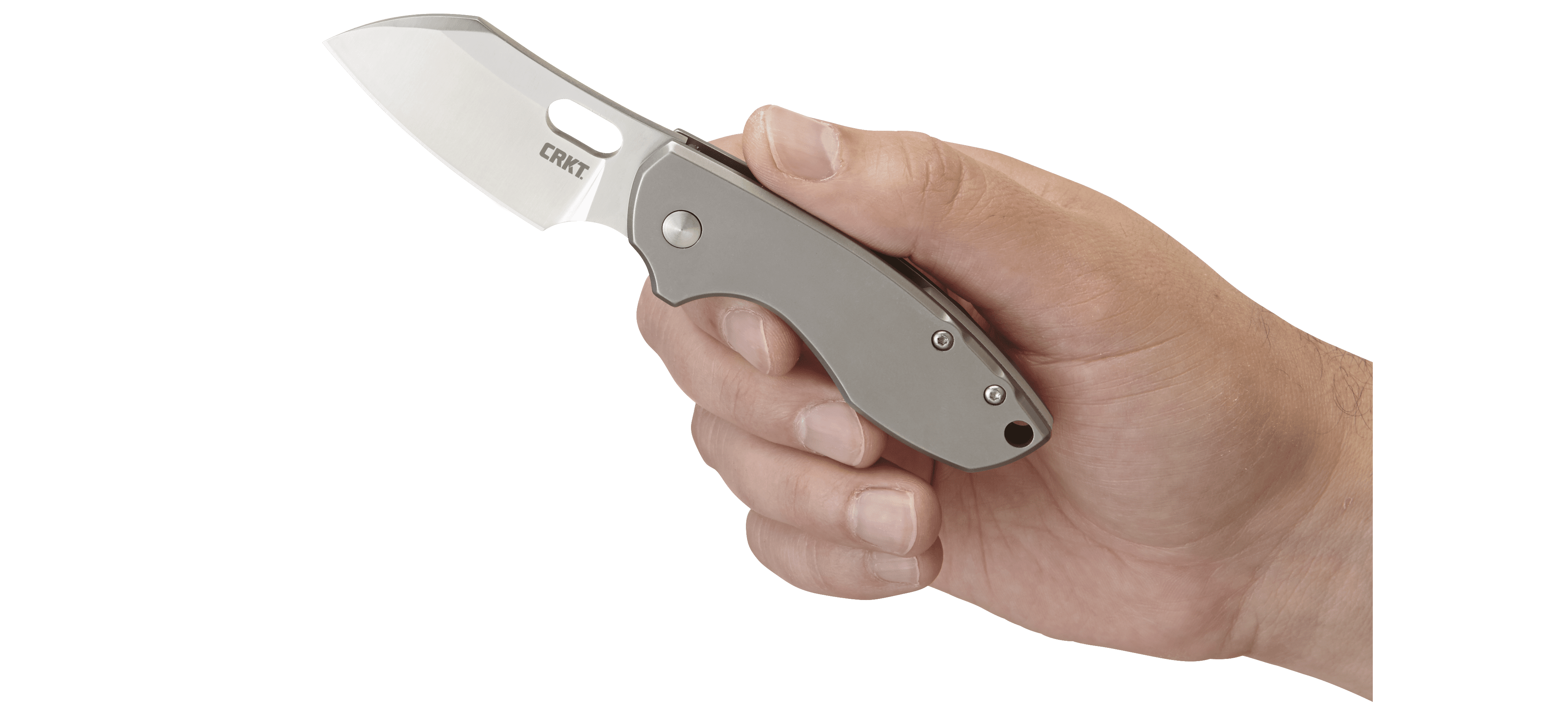 CRKT Pilar Everyday Carry EDC Pocket Folding Knife with Frame Lock: Stainless Steel Plain Edge Blade, Stainless Steel Handle, Reversible Pocket Clip, 5311