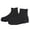 Black, variant on Reusable Silicone Shoe Protectors Overshoes For Rainy Days Beach Desert Muddy Road High Top Black Black,S