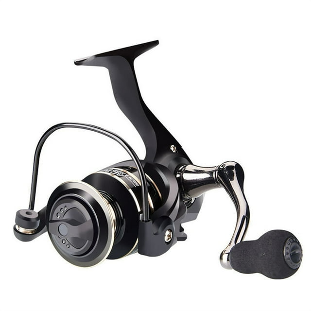 Fishing Reel Saltwater Reel 5-8KG Max Drag 5.2:1 Metal Stainless Steel Handle Line Spool Spinning Reels Fishing Accessories ,Rigid Aluminum Skeletal Frame