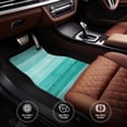 thumbnail image 4 of Balery Teal Turquoise Pattern 4-Piece Floor Mats, Heavy-Duty Rubber Liners, Anti-Slip Design, All-Season Automotive Protection, Vehicles, Cars, Trucks, and SUVs, 4 of 5