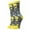 Grey /Yellow, variant on Women's Crew Socks, Funny Colorful Socks, Guitar Strings, One Size