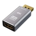 thumbnail image 1 of Adaptador Compatible con HDMI, convertidor de vídeo 4K DP de 30Gbps para Monitor, ordenador portátil y PC, 1 of 4