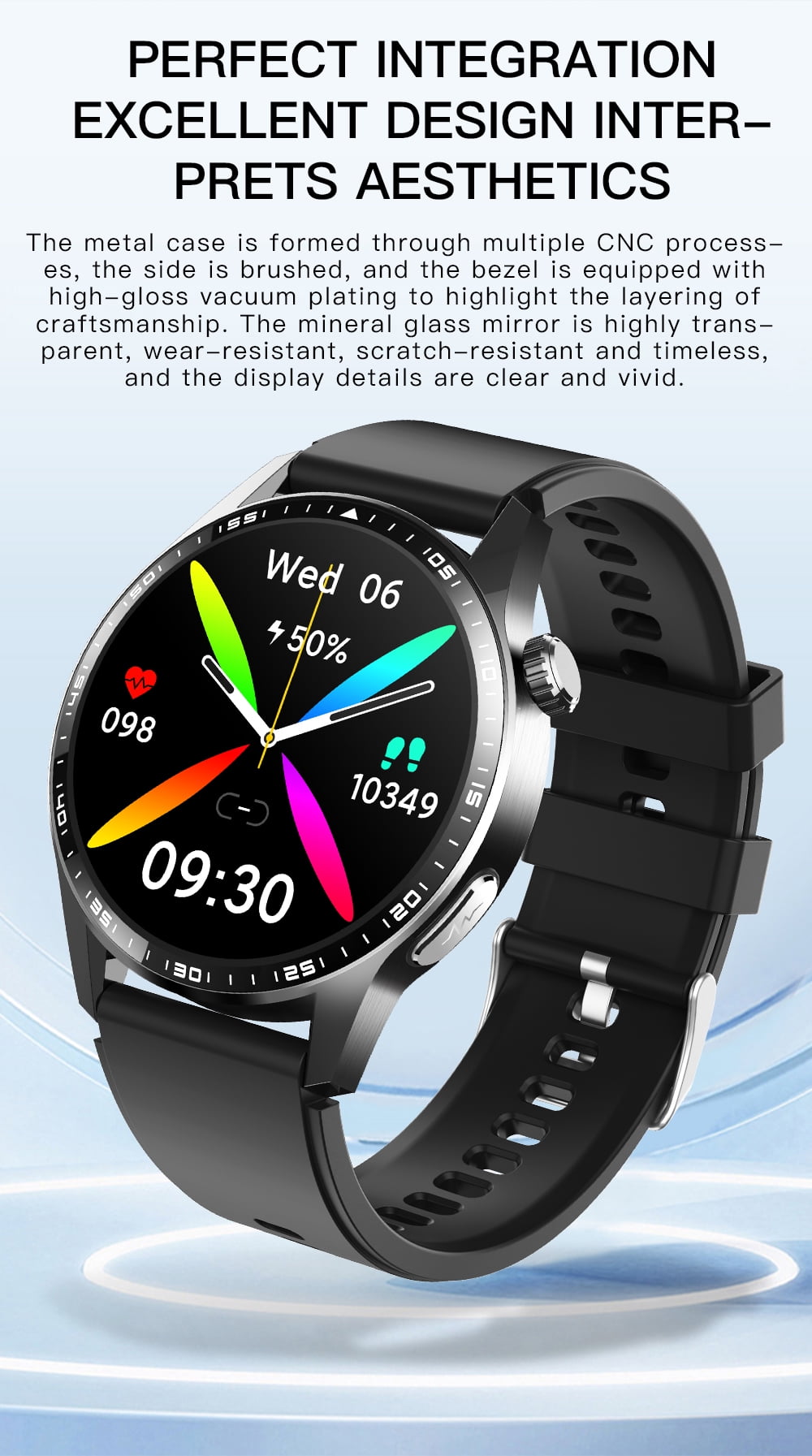 UBABAI F400 Smart Watch Sports Bracelet Bluetooth Call Music Playback Men Women Silicone Strap