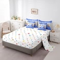 thumbnail image 5 of Homewish Happy Camping 7pcs Bedding Comforter Set,Camper Theme Queen Bedding Sets,Rustic Flower Floral Queen Sheet Sets For Children,Microfiber Bedroom Decor Reversible, 5 of 8