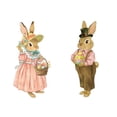 thumbnail image 2 of Easter Double Sided Bunny Stickers Removable PVC Window Wall Clings Refrigerator Decorative Graffiti Spring Party Home Decor Accent, 2 of 9