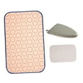 thumbnail image 2 of Estera de planchado para mesa con red aislante del calor, guante de planchado de superficie plana antideslizante, almohadilla para planchar ropa para 62cm x 80cm, 2 of 8