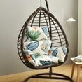 thumbnail image 2 of TOPCHANCES 35" x 23" White Hanging Egg Chair Seat Pad, Foldable Machine Washable, 2 of 7