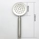 thumbnail image 2 of Cabezal de ducha de mano para baño cepillado de acero inoxidable, rociador de baño cuadrado redondo, soporte montado, rociador de mano redondo 304, 2 of 5