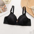 thumbnail image 2 of HomeDM Wireless Bras for Women Comfort Lightly Lined Bralettes Full Coverage Push Up Everyday Bras, Black, 40B-C, 2 of 3