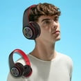 thumbnail image 6 of xgfhyjeh Wireless Bluetooth Headset, Noise Cancelling Over Ear Headphones for Sleep Gaming Running Workout Gym, Foldable Lightweight Memory Foam PC Headset With Mic, LED Light, 6 of 7
