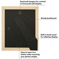 thumbnail image 3 of Americanflat 8x10 Picture Frame with Shatter-Resistant Glass with 5x7 Mat Display Photo Hudson - Natural Oak, 3 of 9