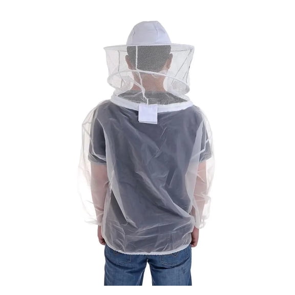 Hat Mesh Veils Smock Beekeepers Beekeeping Anti-Bee Half Body Protective Clothes Transparent Breathable Beekeeping Equipment ,Lightweight & Ventilated