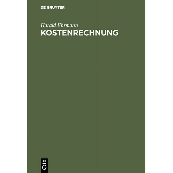 Kostenrechnung, (Hardcover)