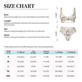 thumbnail image 6 of Wukai Lavender Flowers Women's Bikini Set Two Piece,wimsuit High Waisted V Neck Twist Front Adjustable Spaghetti Straps Bathing Suit-X-Large, 6 of 7