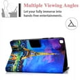 thumbnail image 2 of Allytech Folio Case Cover for Samsung Galaxy Tab A7 10.4" 2020 Released Model SM-T500 T505 T507, Slim Fit Shockproof Multi Angle Viewings Kickstand Feature Protective Cover, Eiffel Tower, 2 of 5