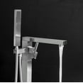 thumbnail image 3 of AKDY Stand Alone Tub Filler with Floor Mount – Freestanding 35 in Tub Faucet – Single Handle Brush Nickel Shower – Easy Installation, 3 of 7