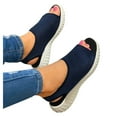 thumbnail image 5 of Leozcaa Sandals for Women 2025 Outdoor Hiking Walking Shoes Comfortable Summer Beach Flat Footwear, 5 of 6