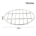 thumbnail image 4 of BUYISI 6/7/8/9/10 Inch Single-layer Grill Rack Grid Bakings Tray Racks Stainless Steel Air Fryer Steaming Rack Round Steamer Rack 10 inches, 4 of 5