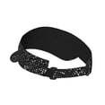 thumbnail image 2 of Balery Black And White Dotted Gorra deportiva con visera ajustable para mujer y hombre (talla única), 2 of 7