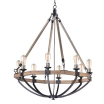 -8 Light Chandelier-38 Inches Wide By 43.75 Inches High     -Traditional Installation Maxim Lighting 20338Wobz