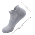 thumbnail image 3 of Lovskoo 2024 Women Mens No Show Socks Low Cut Unisex Sweat-Absorbing and Breathable Cotton Socks Solid Color Short Tube Ankle Socks Black-A, 3 of 4