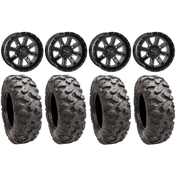 System 3 St 4 Black 14 Wheels 32 Roctane Tires Can Am Maverick X3 Honda Pioneer 1000 Talon Walmart Com Walmart Com
