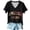 Z4-Black, variant on Women 250th Anniversary USA Shirt America Patriotic Short Sleeve Tee, Vintage Letter Graphic Casual Top, Comfort Loose Fit Blouse For National Day Celebration