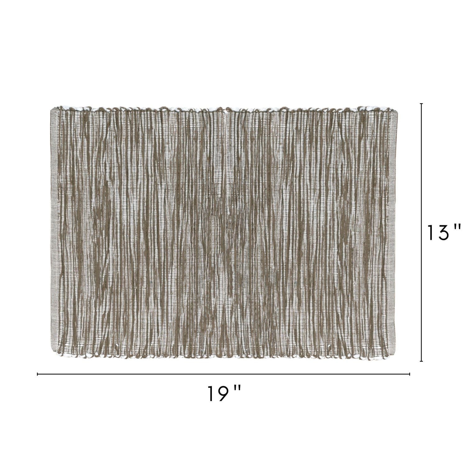 Set de 4 sets de table en coton Fabstyles Shadows lavables en machine, parfaits pour la cuisine, la salle à manger, le café, la terrasse et les tables d'extérieur