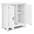 thumbnail image 4 of Simpli Home Burlington 30" WD Wood Transitional Low Storage Cabinet in White, 4 of 8