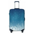 thumbnail image 2 of Goofa Christmas Snowflakes Pattern Luggage Covers For Suitcase,Suitcase Cover Protector Fit 18-32 Inch Luggage-Small, 2 of 9