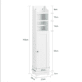 thumbnail image 2 of SoBuy FRG177-W, Support de Rouleau de Papier Toilette pour Salle de Bain, Armoire de Rangement Autoportante, Blanc, 2 of 8