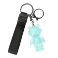 thumbnail image 2 of Lindo oso acrílico llavero letra impresa correa bolso accesorio dibujos animados anime llaveros para hombres mujeres azul, 2 of 10