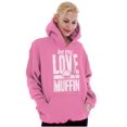 thumbnail image 3 of Cute Valentines Day Be My Love Muffin Hoodie Sweatshirt Women Brisco Brands 4X, 3 of 6